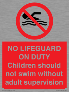 NO LIFEGUARD ON DUTY